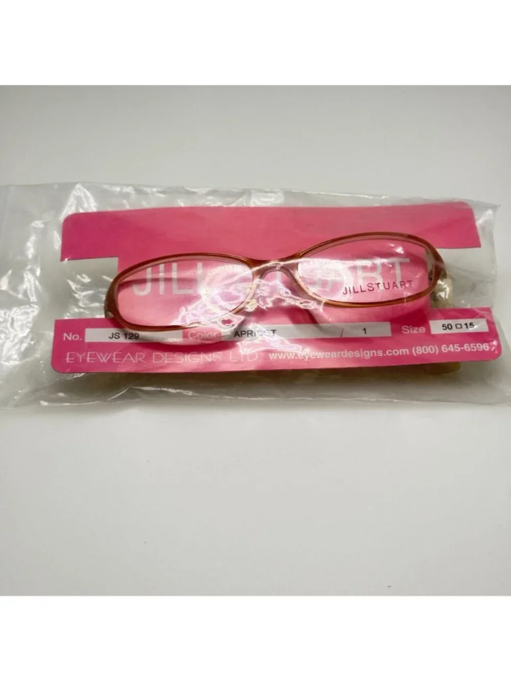 Jill Stuart JS 129-1 Apricot Eyeglasses Eye Glasses Frames 50-15-135